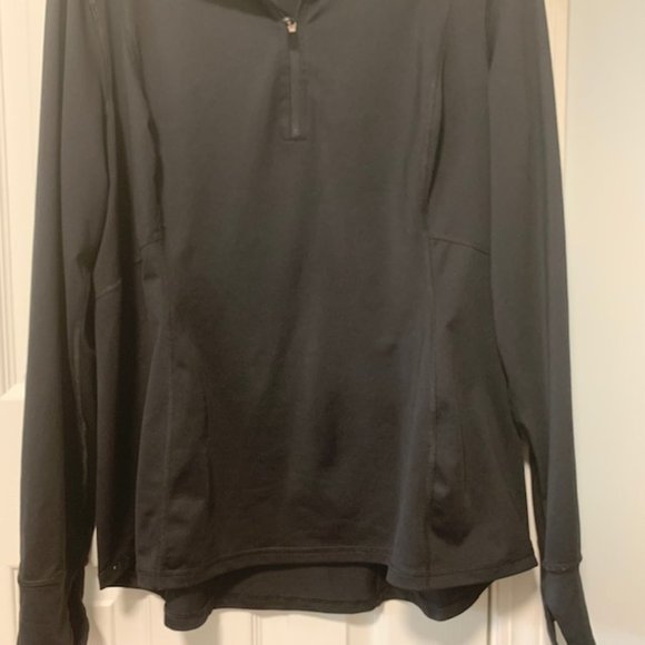 Tek Gear DryTek Black XL 1/2 zip pullover - Picture 3 of 8
